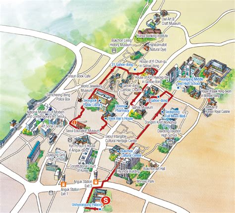 bukchon hanok village map.